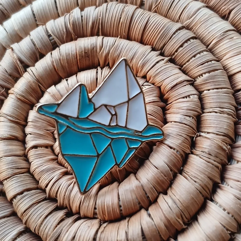 5/$25 NEW Melting Iceberg Enamel Pin